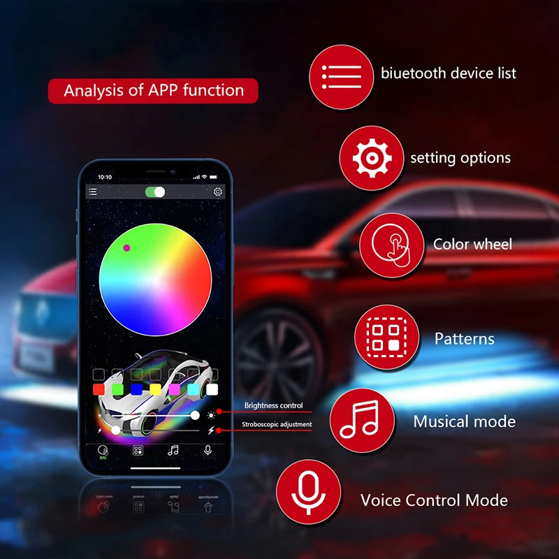 NeonRide™ Custom Name Car Mat
