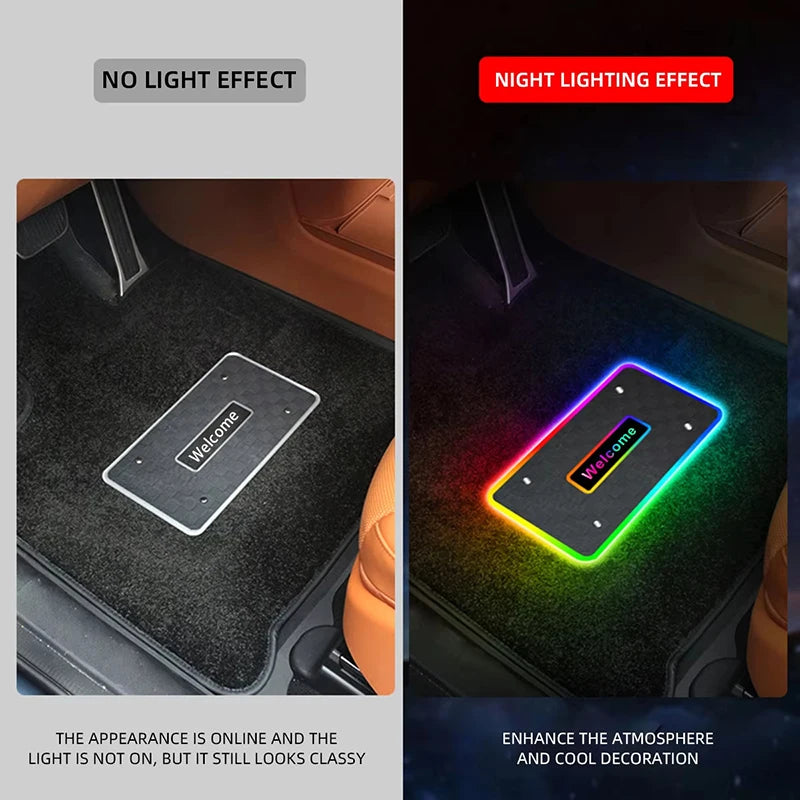 NeonRide™ Custom Name Car Mat