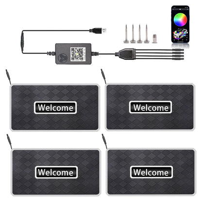 NeonRide™ Custom Name Car Mat
