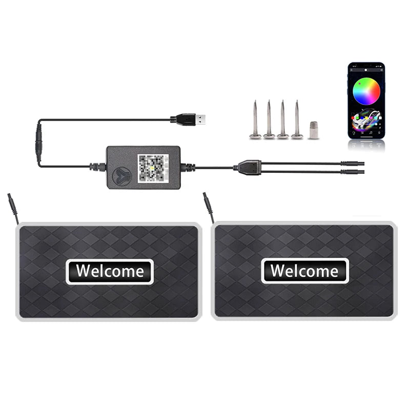 NeonRide™ Custom Name Car Mat