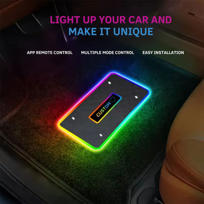 NeonRide™ Custom Name Car Mat